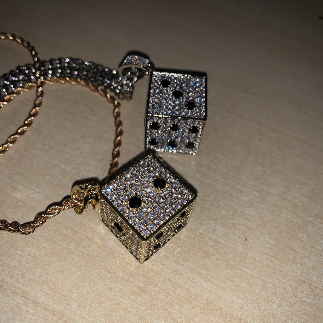 Iced Out Dice Pendant 🎲