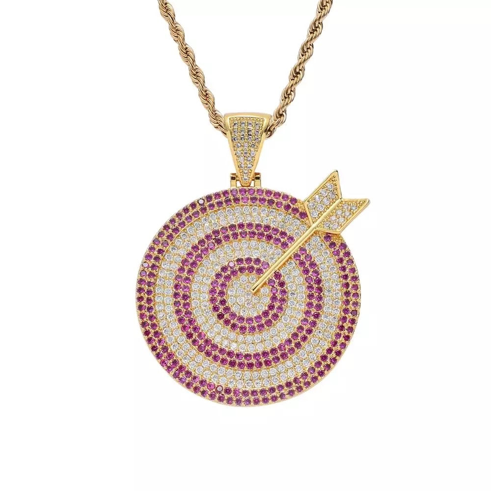 Iced Out Target Pendant🎯