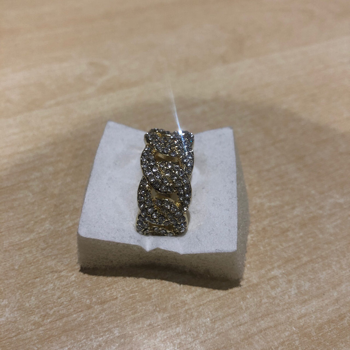 Iced Out Micro Pave Cuban Link Ring