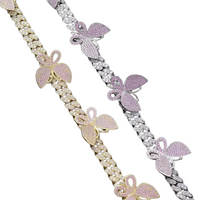12mm VVS Iced Out Cuban Butterfly Choker
