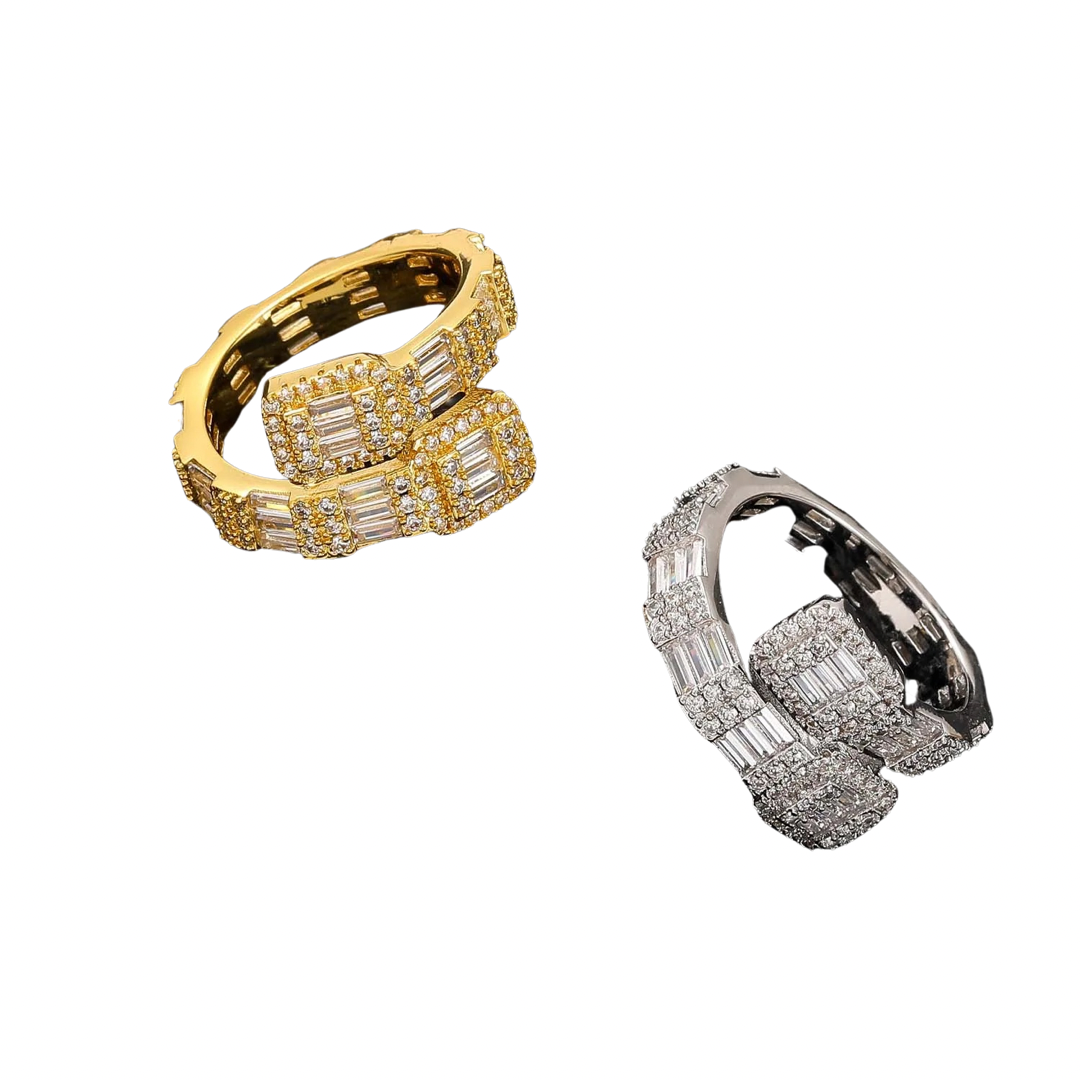Dripwatch Iced Out Baguette Rings π₯
