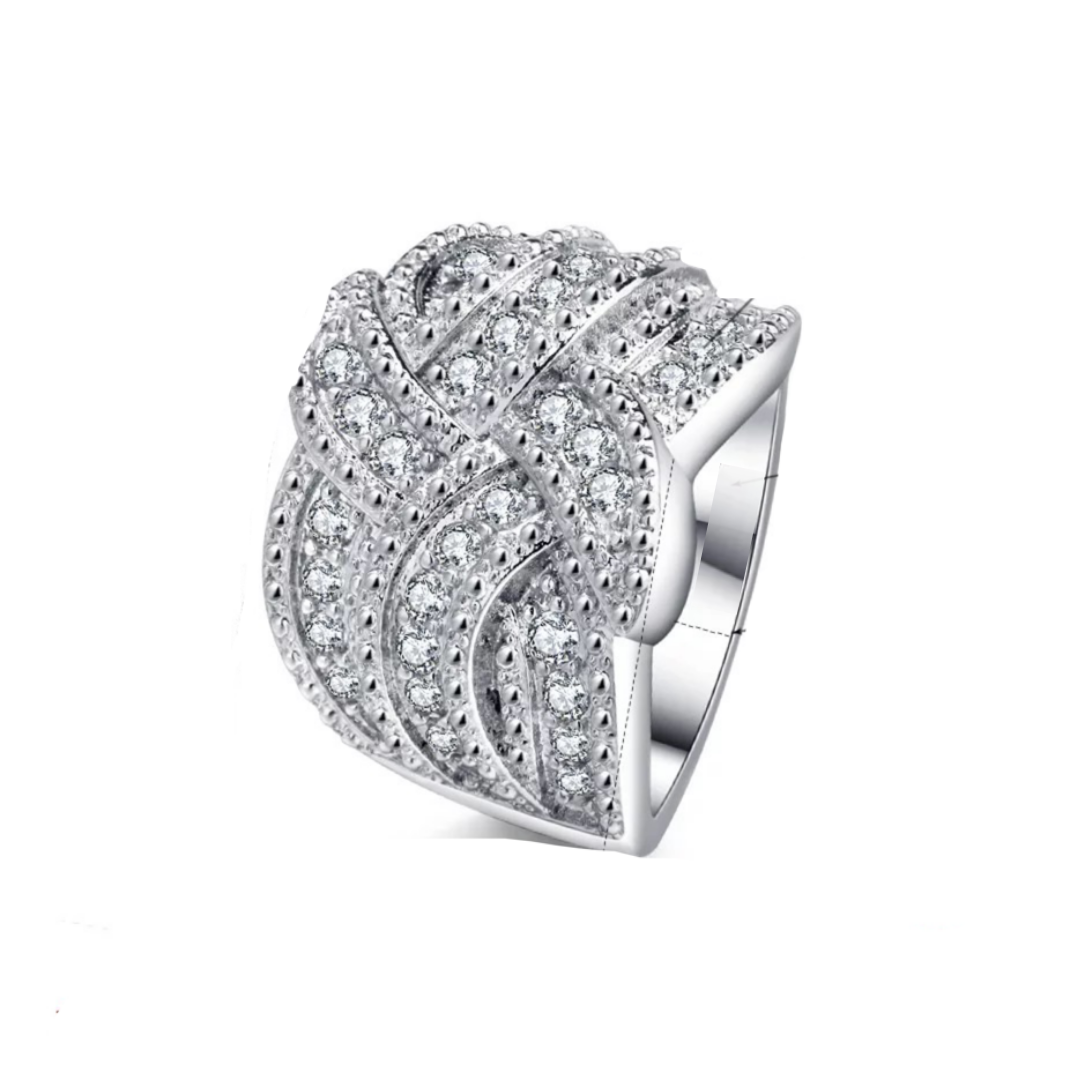 Iced Out Color Band Ring
