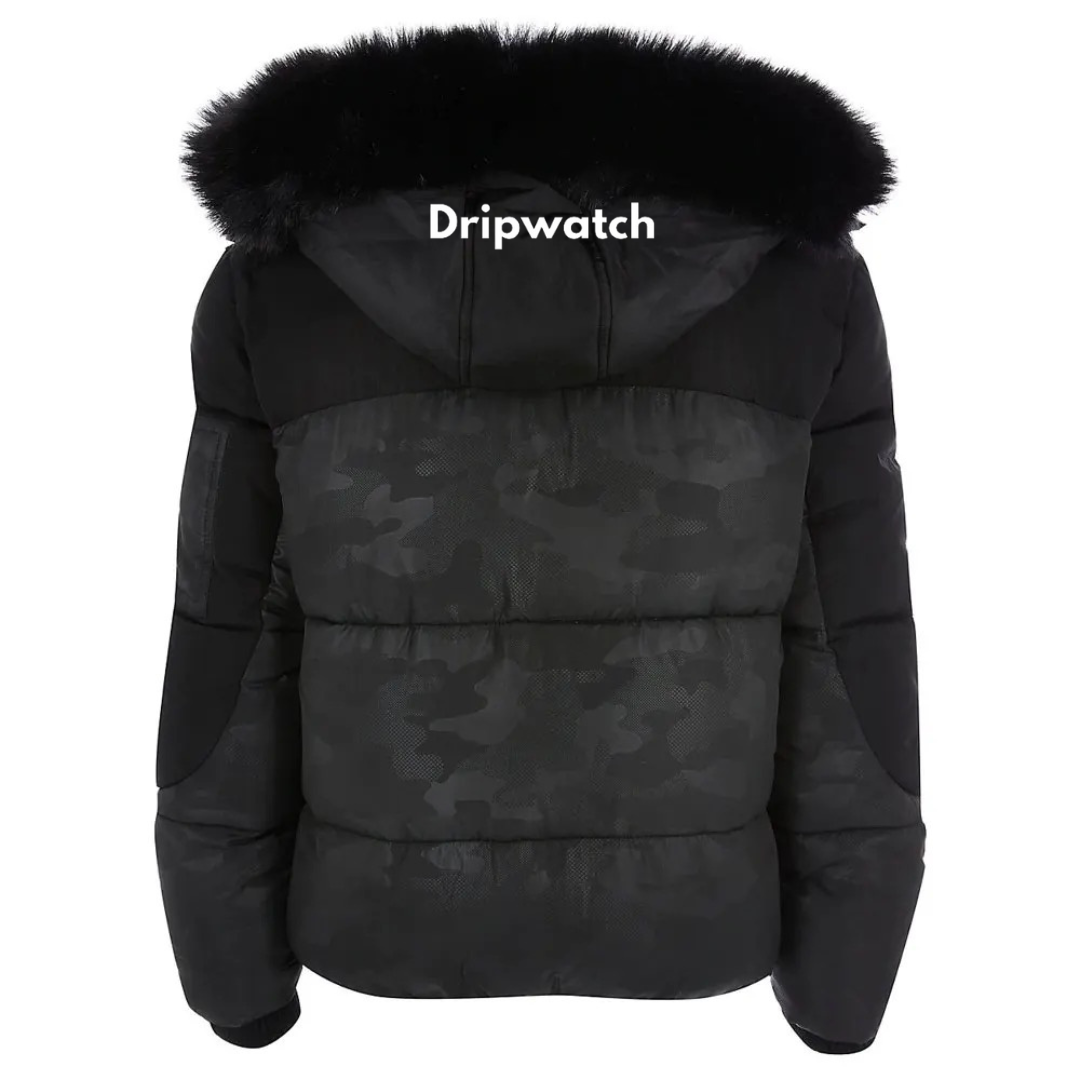 Dripwatch Camo Puffer Jacket