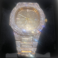 18K Gold VVS Iced Out Dripwatch