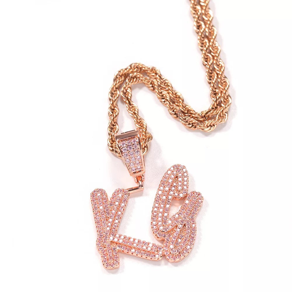 Script Custom Letters Pendant