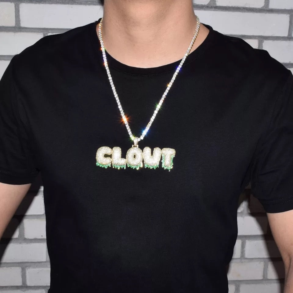 Custom Iced Out Bubble Drip Letter Chain 💧