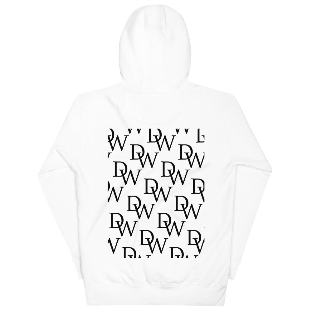 Dripwatch White Calligraphy Hoodie