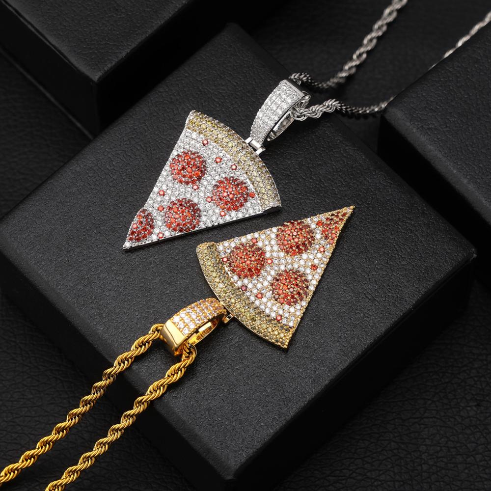 Iced Out Pizza Slice Pendant🍕