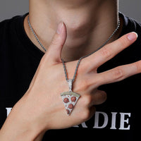 Iced Out Pizza Slice Pendant🍕