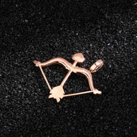 Iced Out Bow & Arrow Pendant