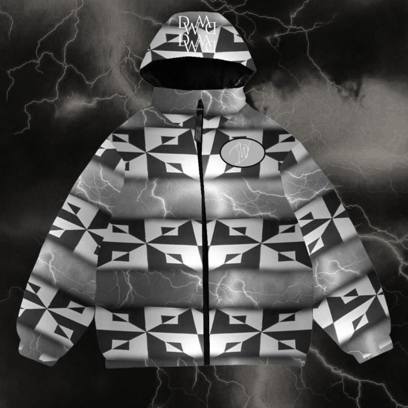 Dripwatch Thunderstorm Mirror Puffer Jacket