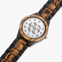 Dripwatch Roman Numerals Ebony Wooden Imperial Watch
