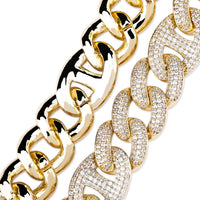 14MM ICED OUT GUCCI LINK BRACELET