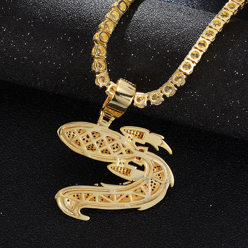 Iced Out Rolling LOUD Rocket Pendant