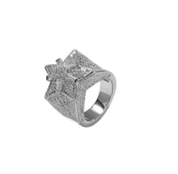 Iced Out Micro Pave Cube Star Ring 🌟
