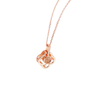 Rose Gold Color Lucky Clover 100 languages Love