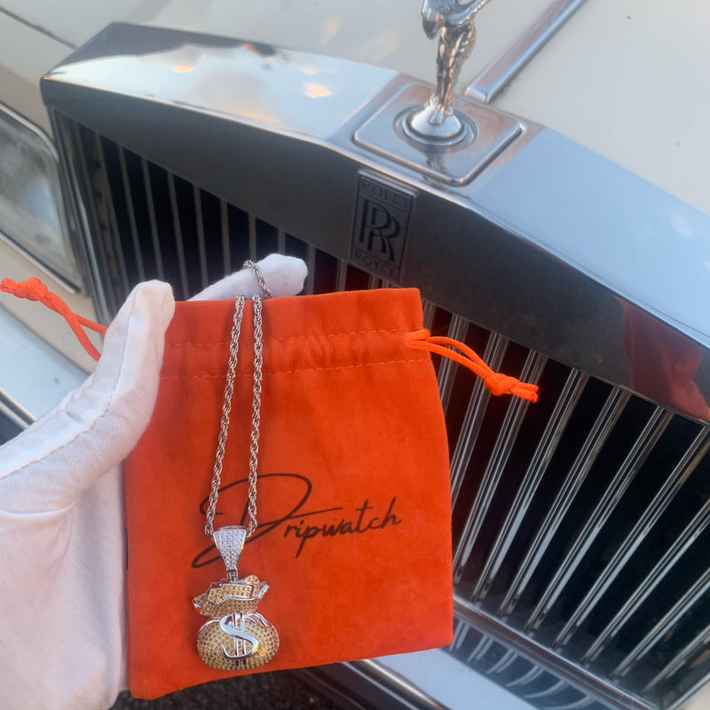 Orange Money Bag Pendant 💰