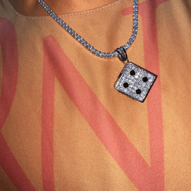 Iced Out Dice Pendant 🎲